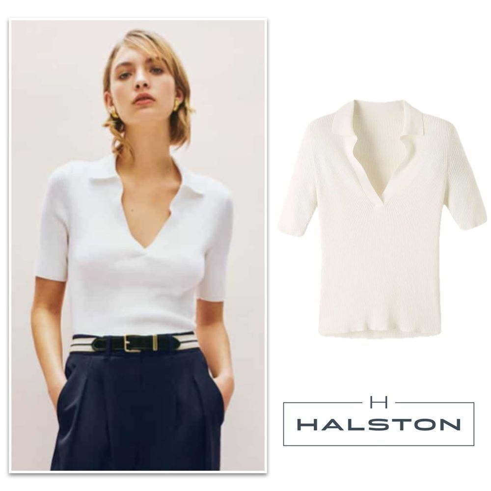 Halston Ribbed Sweater. Size Small - Picture 2 of 10